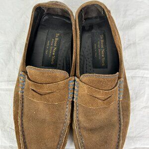 To Boot New York Suede Loafers Size 8.5 Brown Blue